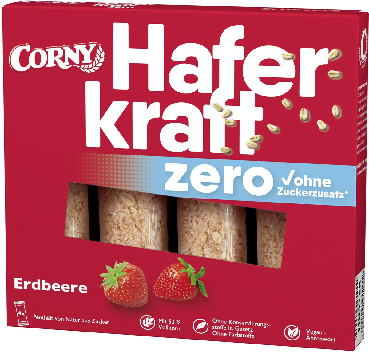 Bild 1 von Corny Haferkraft Zero Erdbeere 4x 35G