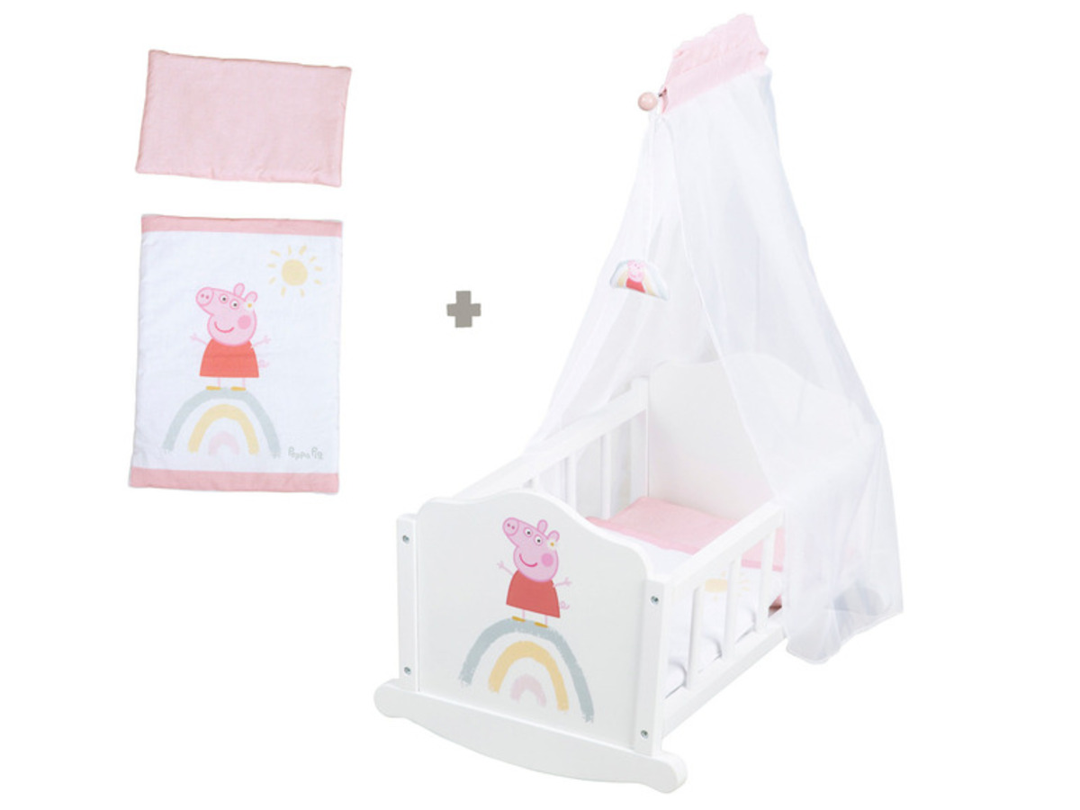 Bild 3 von roba Puppenwiege »Peppa Pig«, mit Voilehimmel