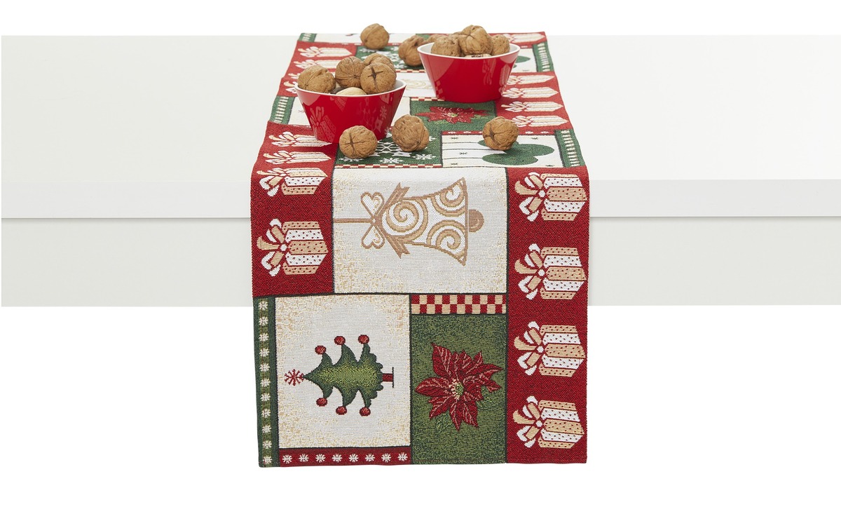 Bild 1 von como Tischläufer mehrfarbig Baumwollmischgewebe Maße (cm): B: 32 Heimtextilien