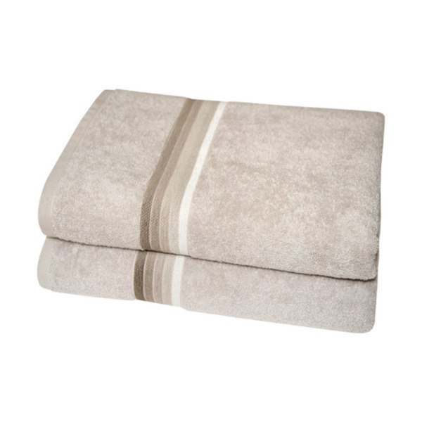Bild 1 von Badetuch, 2 x 1er Pack, beige