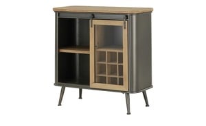 Kommode schwarz Maße (cm): B: 80 H: 79 T: 38 Kommoden & Sideboards