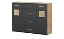 Bild 1 von Kommode   Fun Plus schwarz Maße (cm): B: 140 H: 109 T: 40 Kommoden & Sideboards