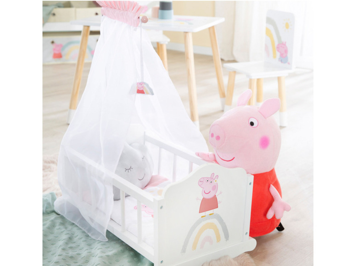 Bild 2 von roba Puppenwiege »Peppa Pig«, mit Voilehimmel