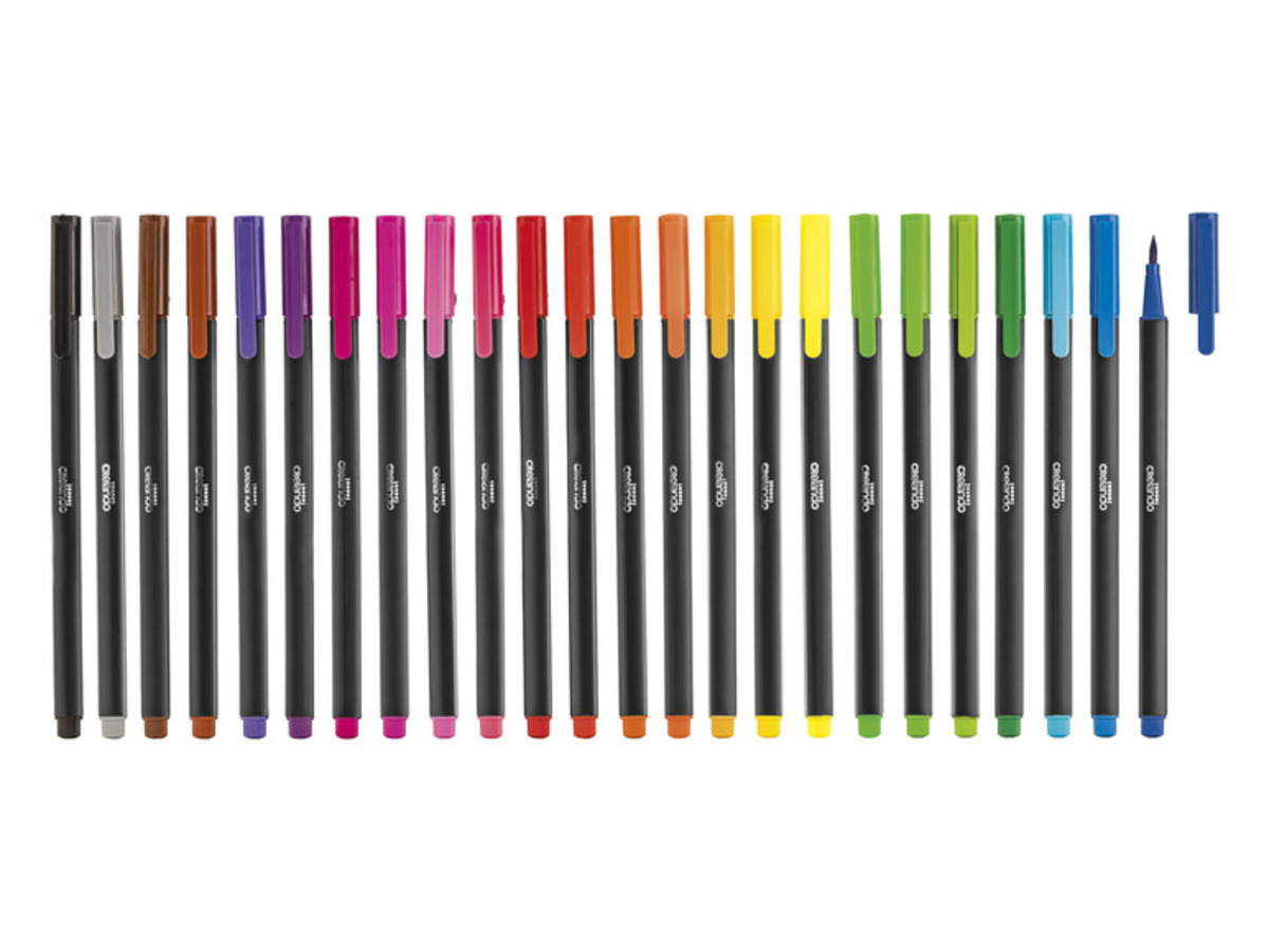 Bild 3 von crelando® Fineliner/ Brushliner, 24 Stück