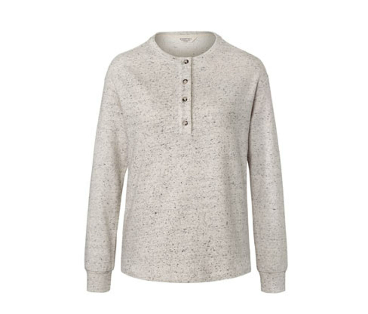 Bild 1 von Sweatshirt mit Knopfleiste