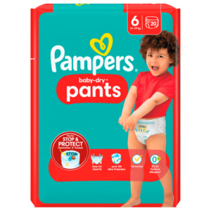 Pampers Baby-Dry Windeln Pants Gr.6 14-19kg 20 Stück