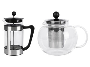 ERNESTO® Glas-Teekanne /-Kaffeebereiter, besonders leicht