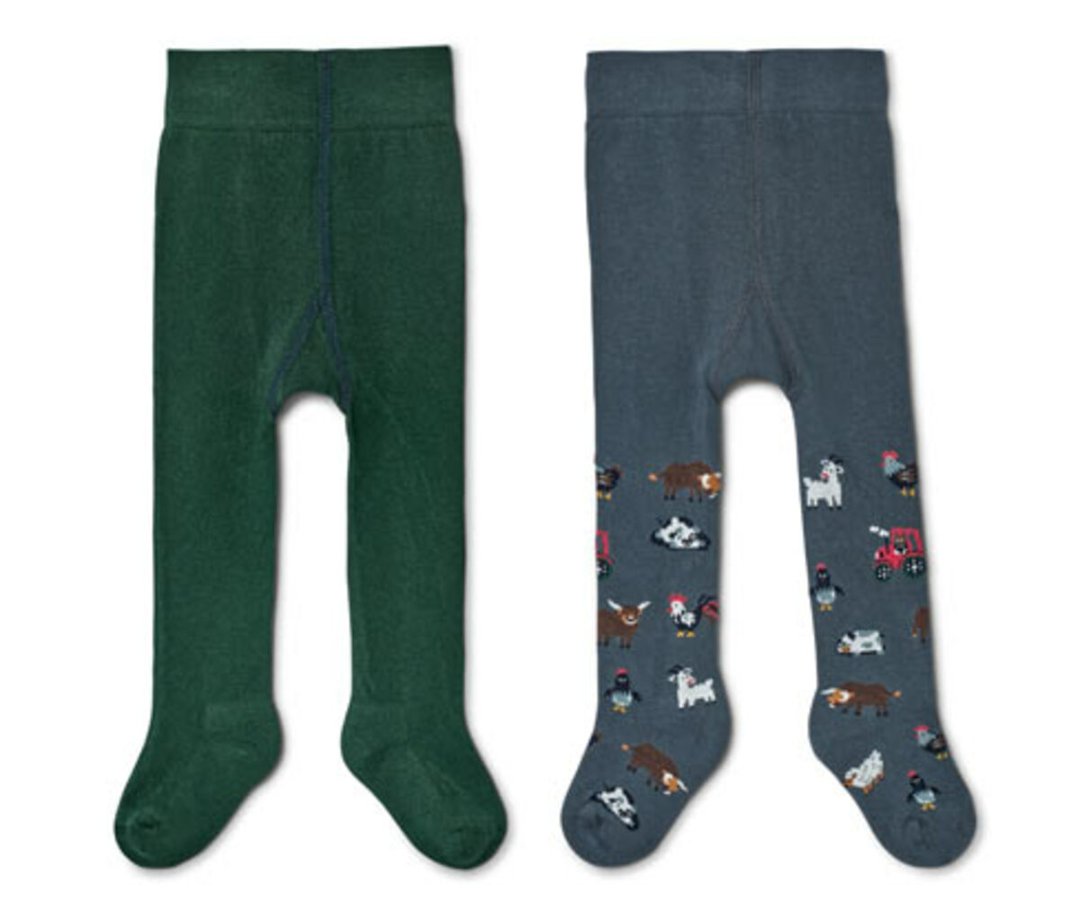 Bild 1 von 2 Kleinkind-Strumpfhosen, Farm/grün