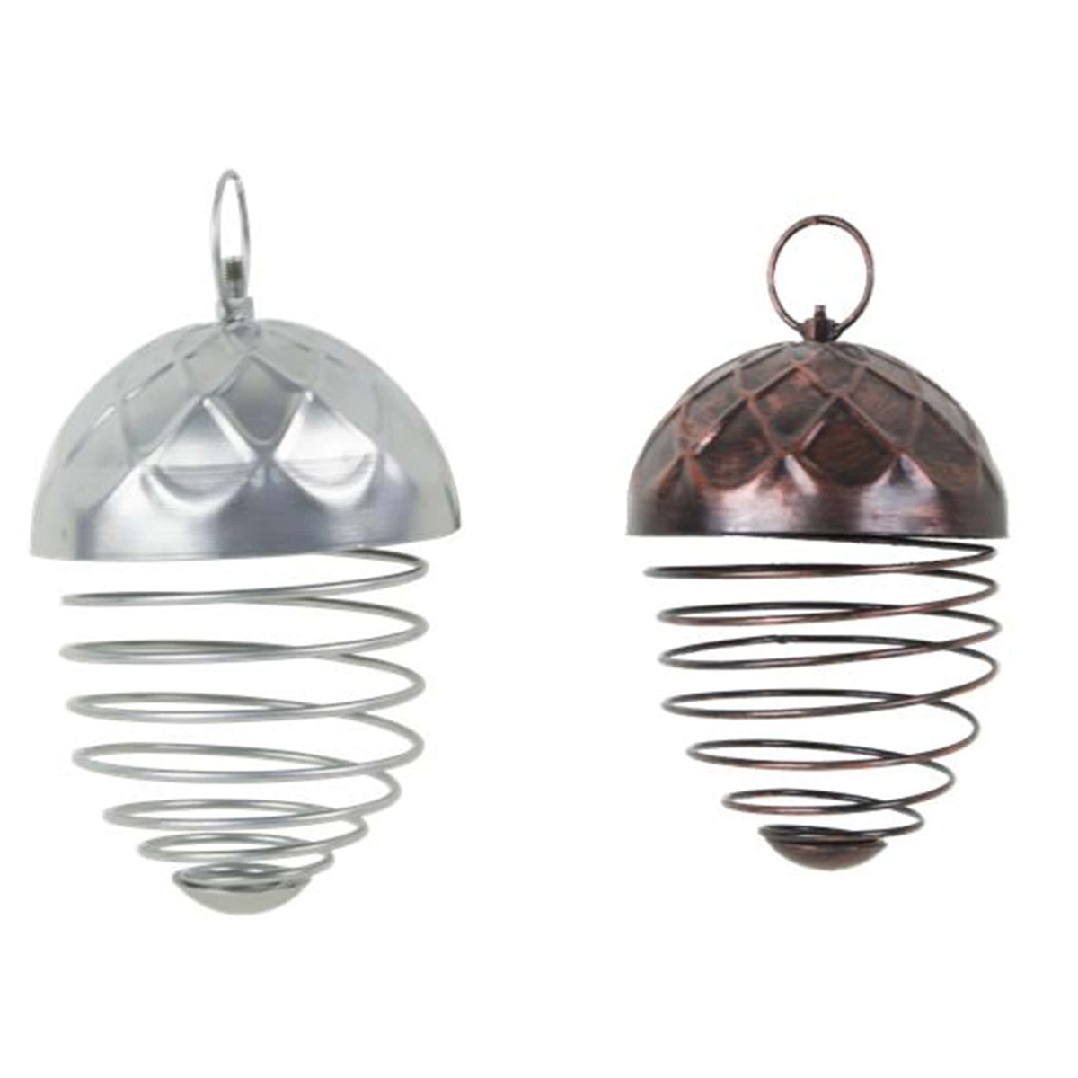 Bild 1 von Vogelfutterstation Eichel Spirale 11,5 x 20 cm silber