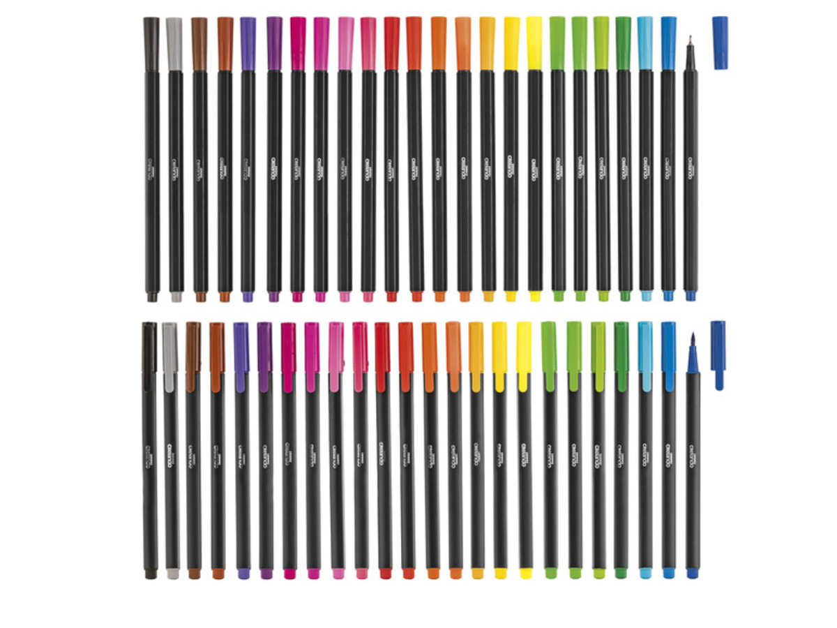 Bild 1 von crelando® Fineliner/ Brushliner, 24 Stück