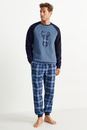 Bild 1 von C&A Weihnachts-Fleece-Pyjama, Blau, Größe: 3XL