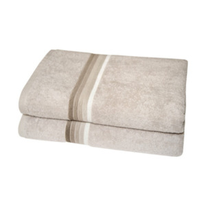 Duschtuch, 2 x 1er Pack, beige
