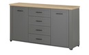 Bild 1 von Sideboard grau Maße (cm): B: 161 H: 85,5 T: 41 Kommoden & Sideboards