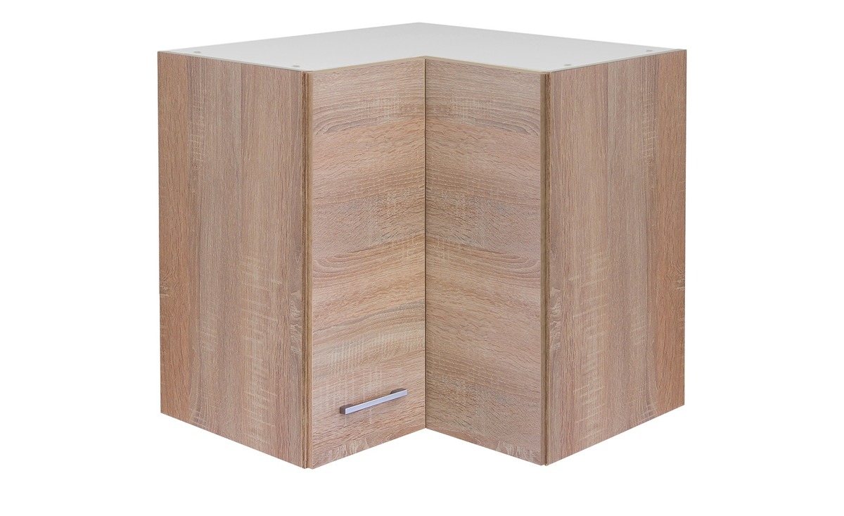 Bild 1 von Eck-Hängeschrank  Mol holzfarben Maße (cm): B: 60 T: 60 Küche