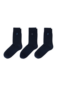 C&A Multipack 3er-Socken-Komfortbund, Blau, Größe: 43-46