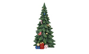 Deko Weihnachtsbaum grün Polyresin (Kunstharz), Steinzeug Maße (cm): B: 22,5 H: 40,5 T: 20 Dekoration