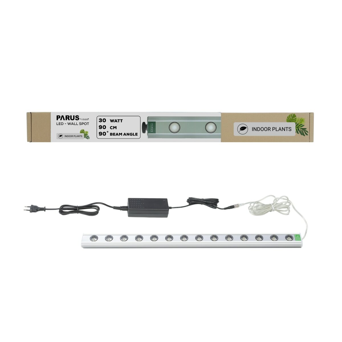 Bild 1 von Parus by Venso Wall Spot 90cm, Abstrahlwinkel 90°, LED Wachstumslampe, Grow Light für Zimmerpflanzen und Grünpflanzen, Fassaden- und Wandbegrünung