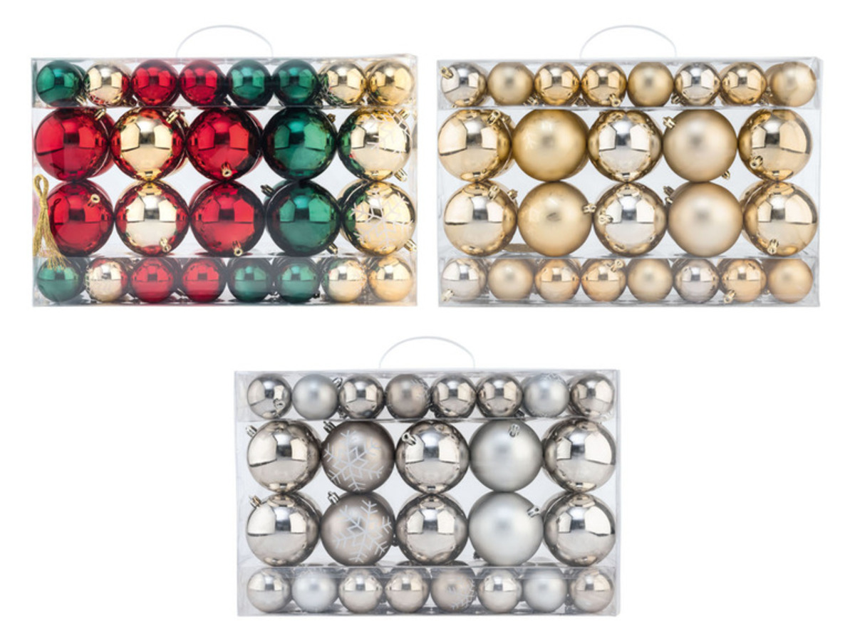 Bild 1 von LIVARNO home Weihnachtsbaumkugeln, 68 Stück