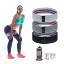 Bild 1 von EliteAthlete® Fitnessbänder Set - Fitnessband - Premium Widerstandsbänder - Gymnastikband für Beine Fitness Krafttraining - Resistance Bands aus Stoff 3er Set inkl. Tragetasche