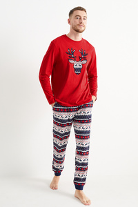 C&A Weihnachts-Pyjama, Rot, Größe: 3XL