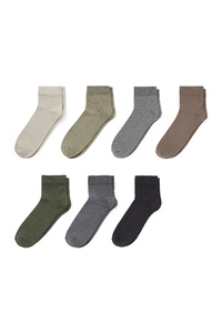 C&A Multipack 7er-Socken, Grün, Größe: 43-46