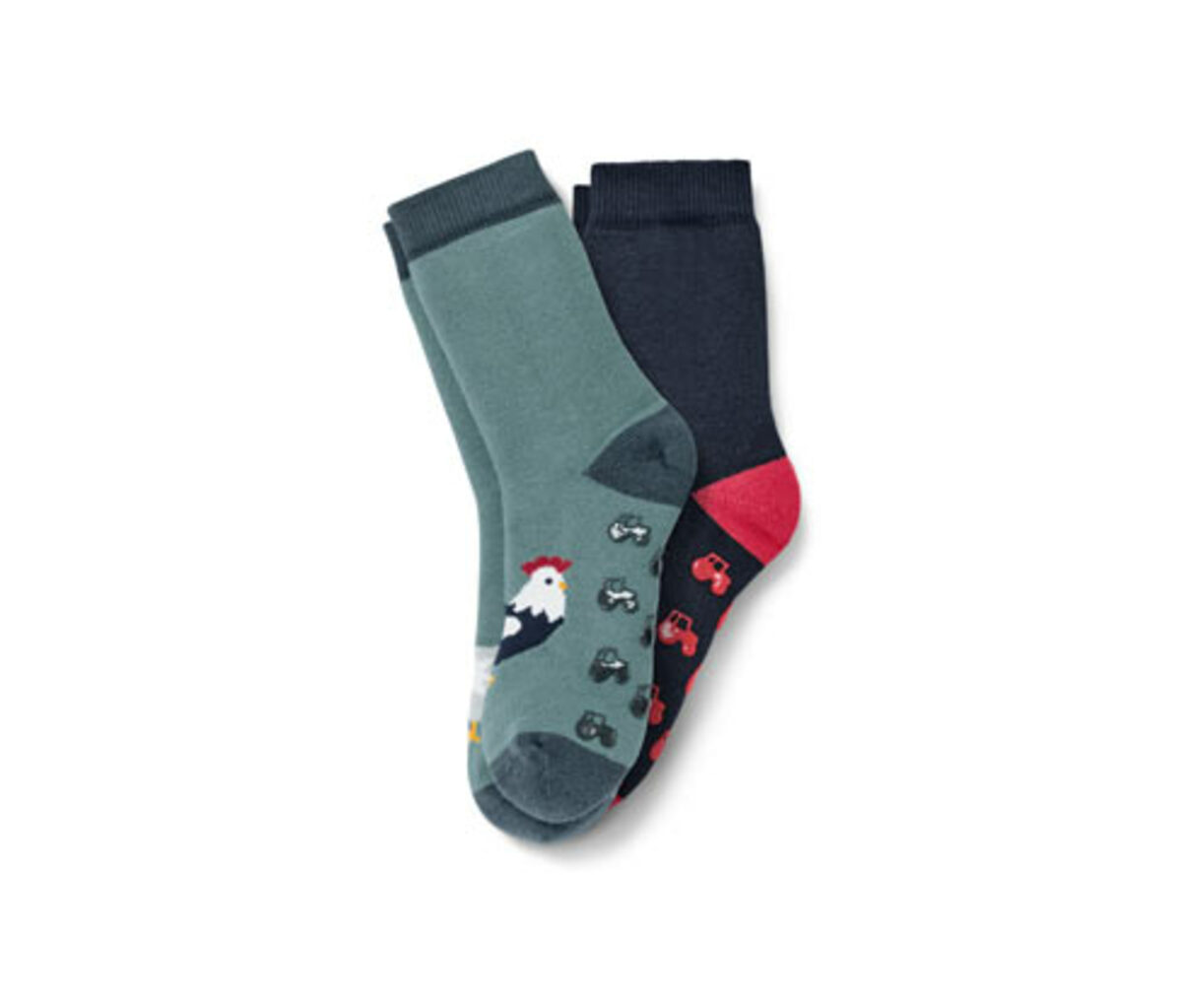 Bild 1 von 2 Paar Kleinkind-Antirutsch-Socken, Farm