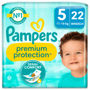 Pampers Premium Protection Windeln Gr.5 11-16kg 22 Stück