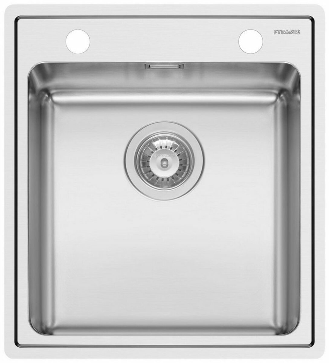 Bild 1 von Pyramis Edelstahlspüle Pella, rechteckig, 47/52 cm