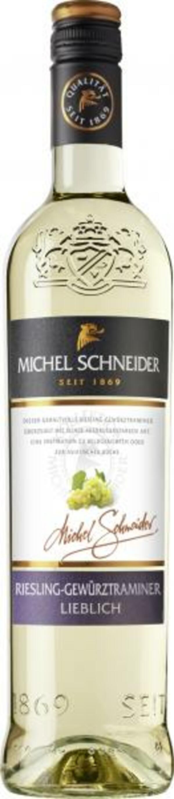 Bild 1 von Michel Schneider Riesling-Gewürztraminer Weißwein lieblich