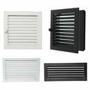 Bild 1 von Cb-tec - Warmluftgitter Lüftungsgitter Schwarz Kamin Ofen Gitter 23 x 23 cm