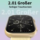 Bild 2 von EUARY Smartwatch für Damen Herren Fitnessuhr Sport Watch Fitnessarmband Fitnessuhr (2.01 " Zoll) Smartwatch zum Telefonieren Wasserdicht Touchscreen, Blutdruckmessung 100+ Sportmodi Kompatibel