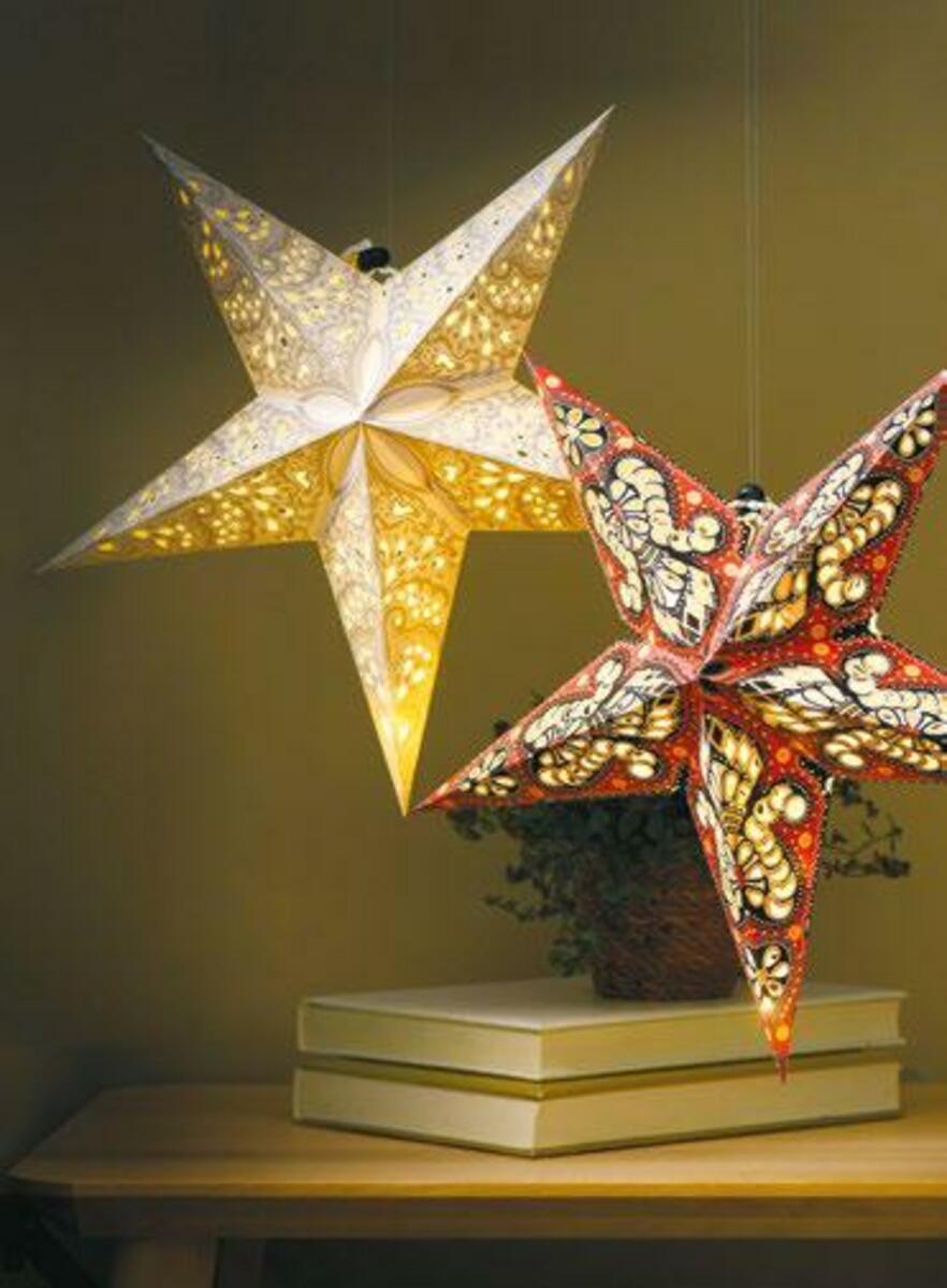 Bild 1 von Papierstern mit LED-Beleuchtung