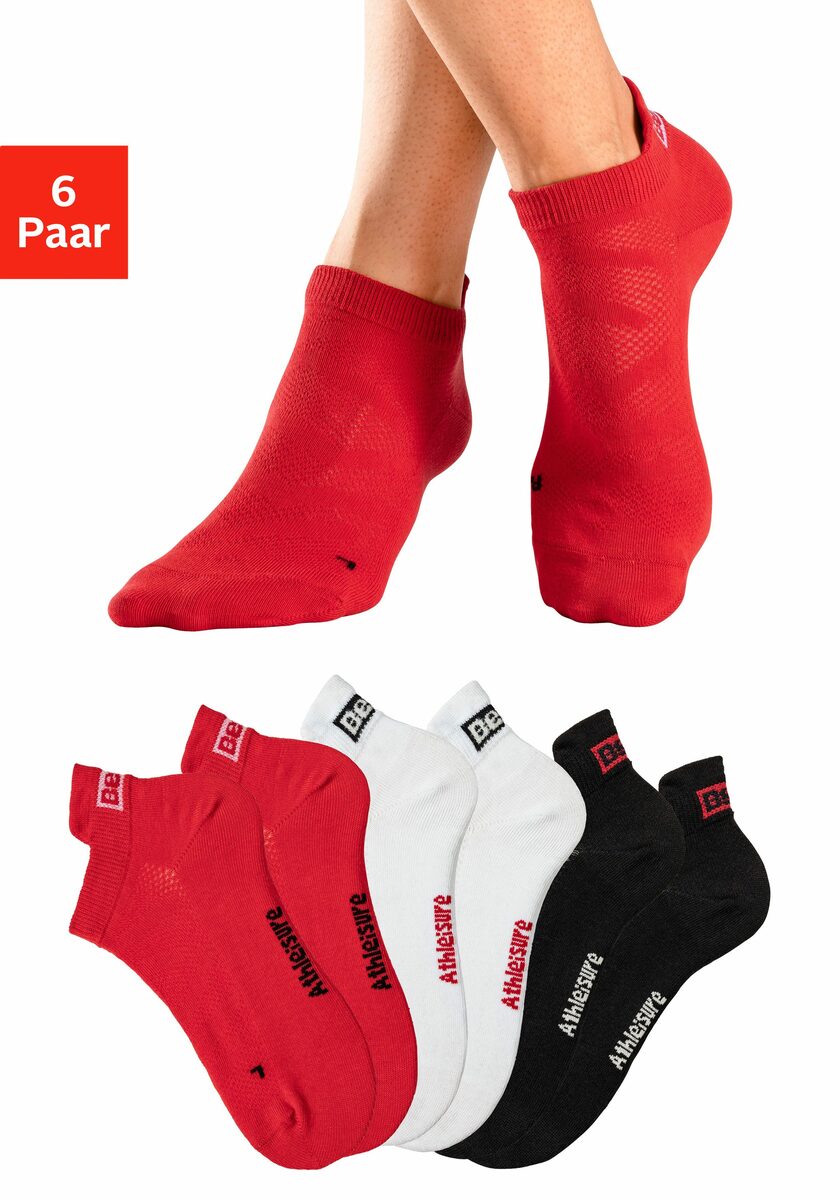 Bild 1 von Bench. Sneakersocken (Set, 6-Paar) mit Lüftungskanälen in Netzstruktur