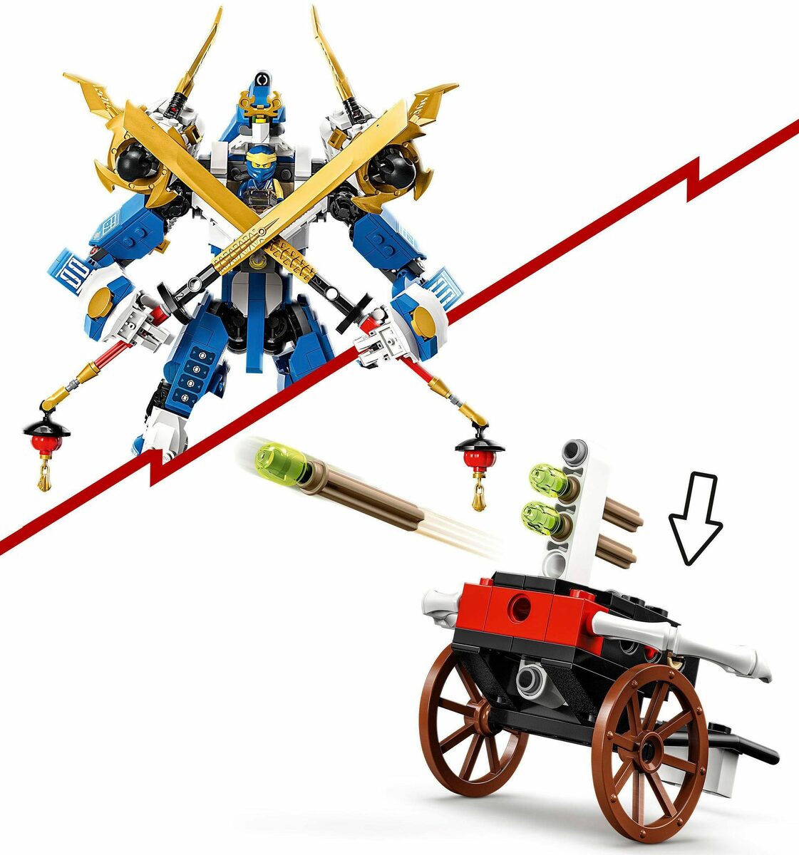 Bild 3 von LEGO® Konstruktionsspielsteine Jays Titan-Mech (71785), LEGO® NINJAGO, (794 St), Made in Europe