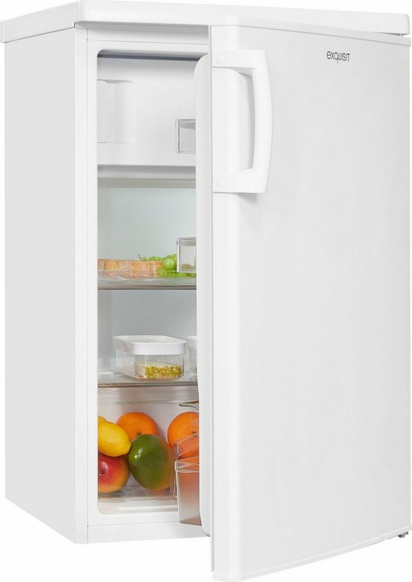 exquisit Kühlschrank KS164HE040D weiss, 85 cm hoch, 55 cm breit von