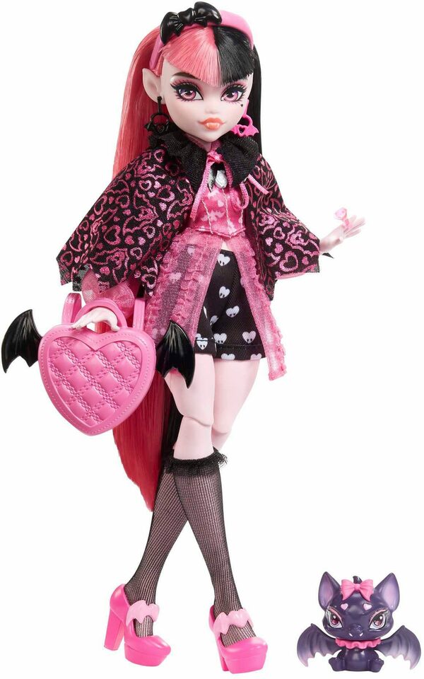 Bild 1 von Mattel® Anziehpuppe Monster High, Draculaura mit Fledermaus