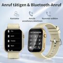 Bild 3 von EUARY Smartwatch für Damen Herren Fitnessuhr Sport Watch Fitnessarmband Fitnessuhr (2.01 " Zoll) Smartwatch zum Telefonieren Wasserdicht Touchscreen, Blutdruckmessung 100+ Sportmodi Kompatibel