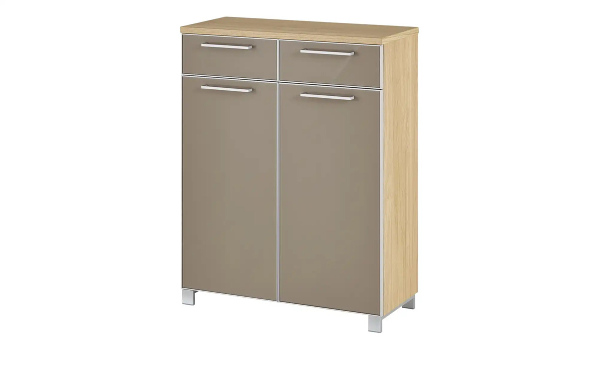 Bild 1 von Schuhschrank Duna Eiche Bianco / Taupe mit Schuhrosten