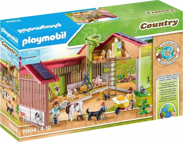 Bild 1 von Playmobil® Konstruktions-Spielset Großer Bauernhof (71304), Country, (182 St), teilweise aus recyceltem Material; Made in Germany