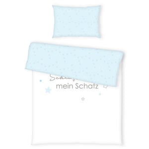 XXXLutz BABYBETTWÄSCHE Blau, Weiß