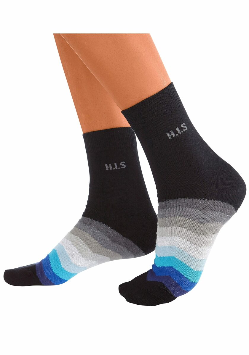Bild 4 von H.I.S Basicsocken (Set, 7-Paar) mit schwarzem Schaft