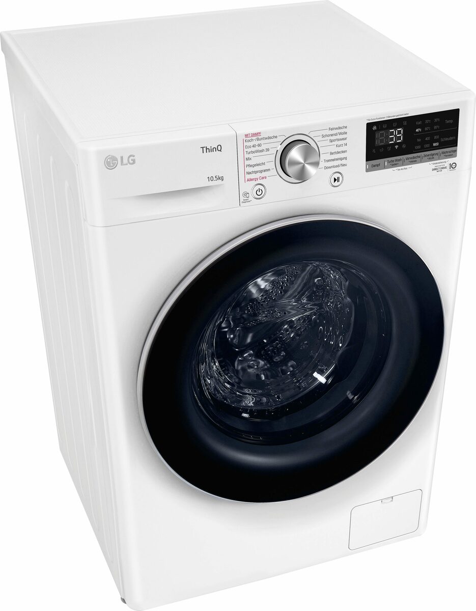 Bild 2 von LG Waschmaschine F6WV710P1, 10,5 kg, 1600 U/min, TurboWash® - Waschen in nur 39 Minuten