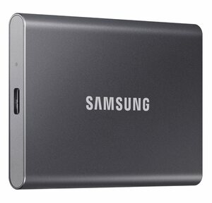 Samsung Portable SSD T7 externe SSD (500GB) 1050 MB/S Lesegeschwindigkeit, 1000 MB/S Schreibgeschwindigkeit