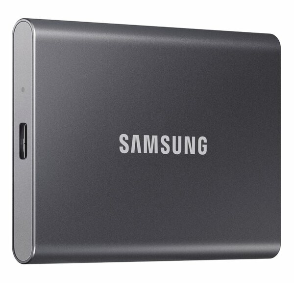 Bild 1 von Samsung Portable SSD T7 externe SSD (500GB) 1050 MB/S Lesegeschwindigkeit, 1000 MB/S Schreibgeschwindigkeit