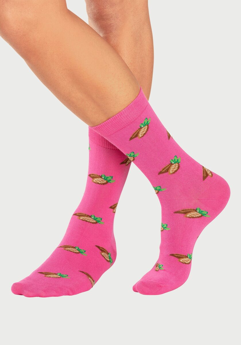 Bild 4 von John Devin Socken (2-Paar) mit bunten eingestrickten Motiven