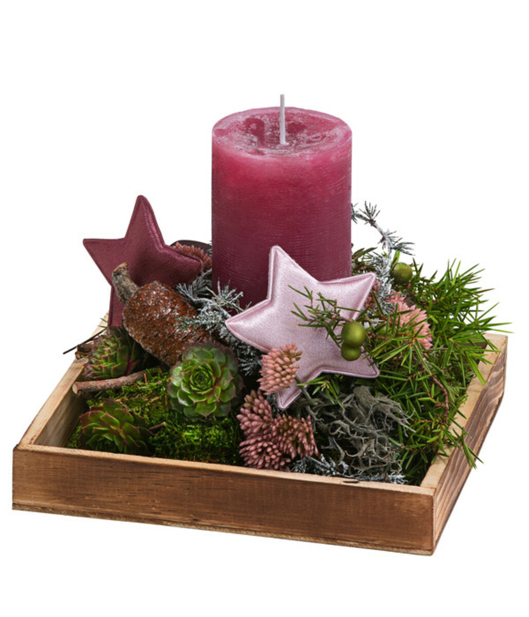 Bild 1 von Adventsgesteck Sternenzauber, ca. B20/H25/T20 cm