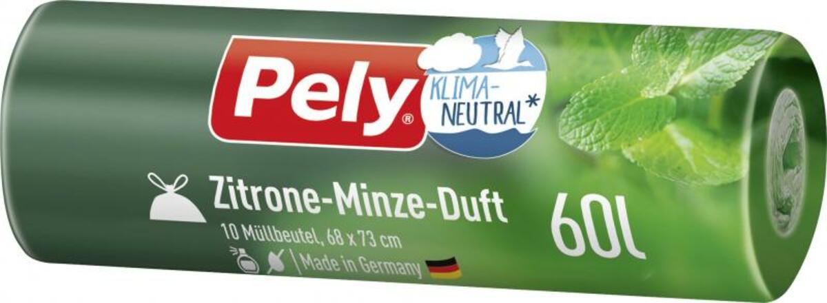 Bild 1 von Pely Zugband-Müllbeutel 60 Liter Zitrone-Minze