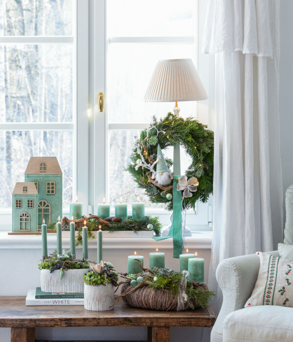 Adventskranz Winterwald, ca. Ø40/H25 cm von Dehner für 69,99 € ansehen!