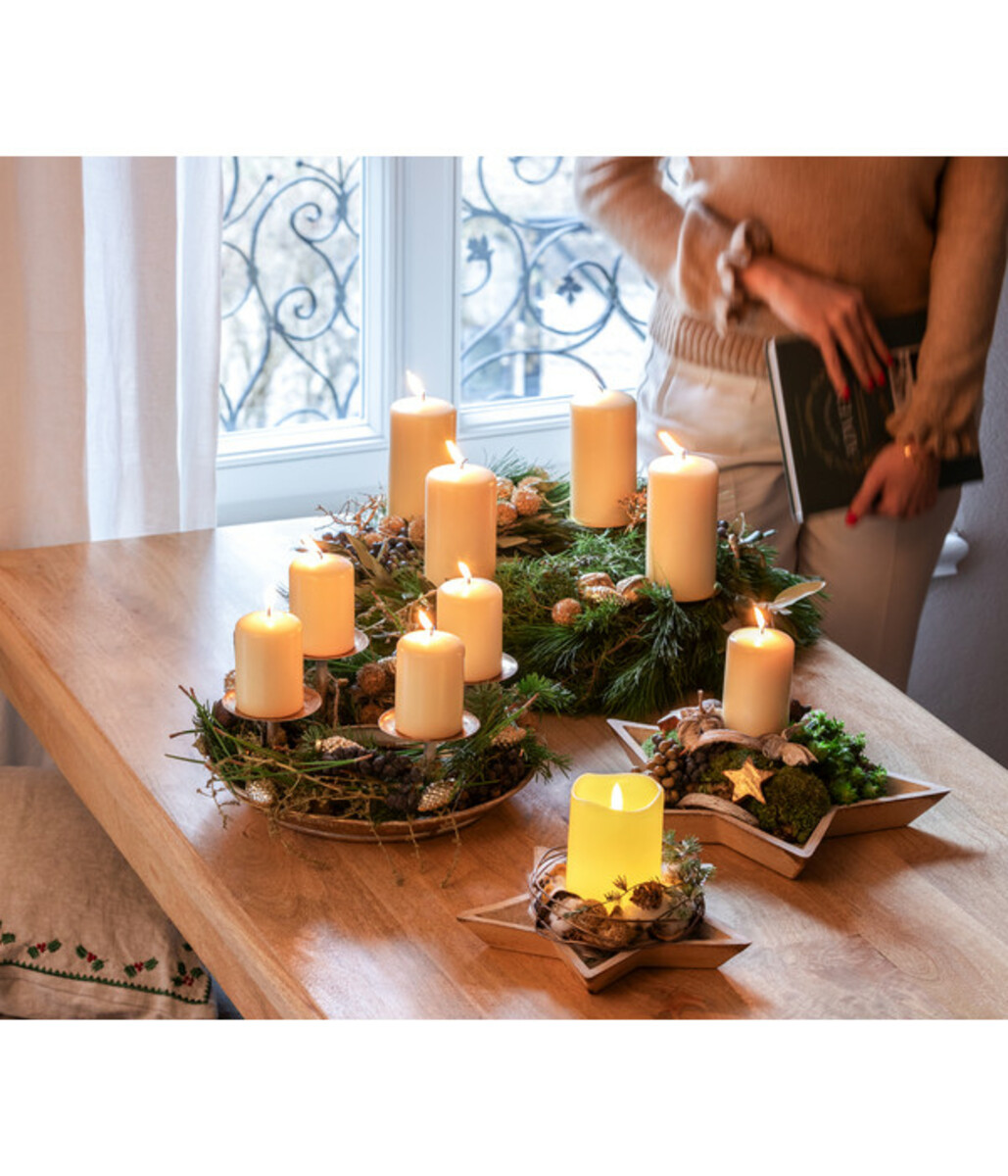 Bild 2 von Adventskranz Goldschimmer, ca. Ø45/H25 cm