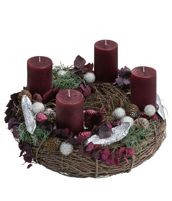 Bild 1 von Adventskranz Weihnachtsglück ca. Ø40/H25 cm